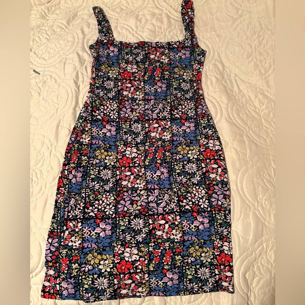 Urban Outfitters Black and Red Pleated Sundress